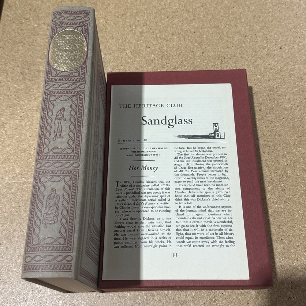 1967 Charles Dickens Great Expectations Heritage Press Hardcover Slipcase Book